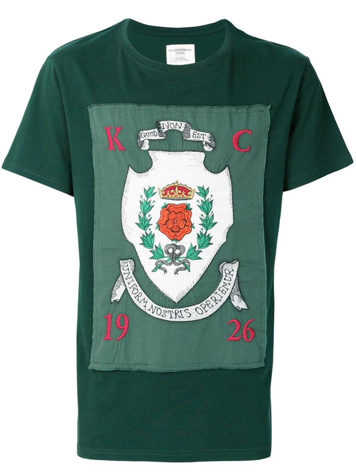 Kent & Curwen Embroidered Crest T-shirt - Green