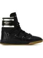 Saint Laurent California Ski Sneakers, Women's, Size: 38.5, Black, Calf Leather/nylon/rubber
