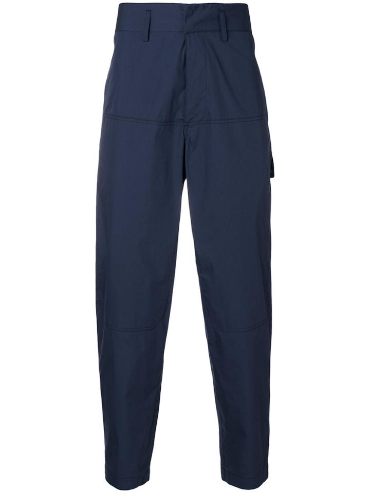 Tonello Cs High Waisted Baggy Trousers - Blue