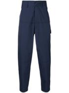Tonello Cs High Waisted Baggy Trousers - Blue