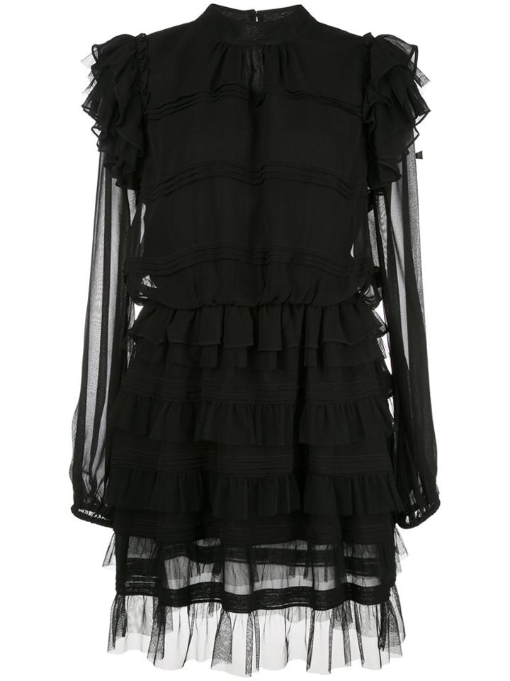 Cynthia Rowley Eloise Ruffle Dress - Black