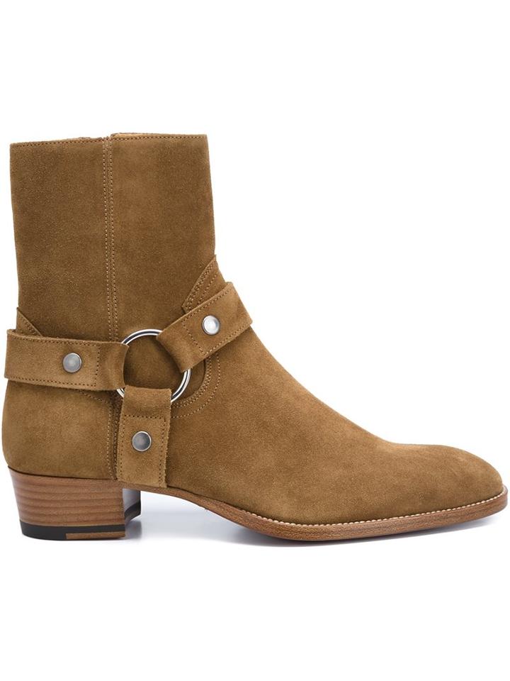 Saint Laurent 'wyatt 40' Harness Boots