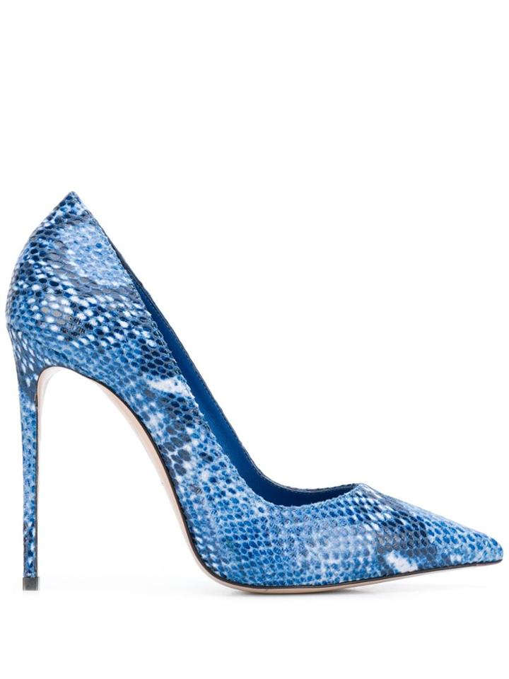 Le Silla Eva 120mm Snake-print Pumps - Blue