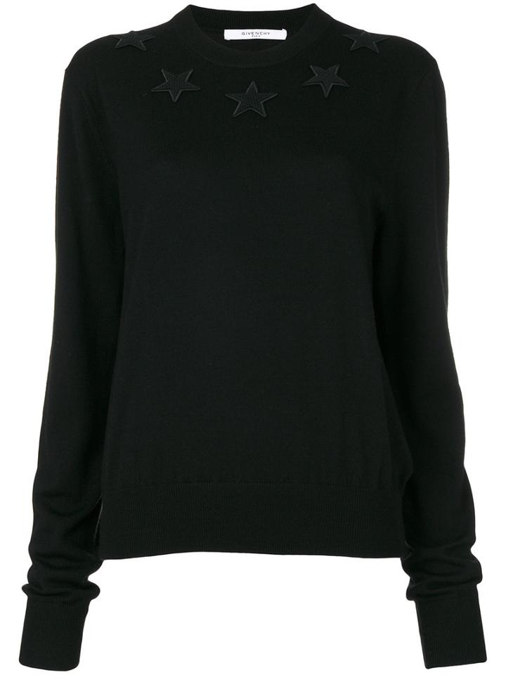 Givenchy - Classic Knitted Sweater - Women - Polyester/wool - S, Black, Polyester/wool