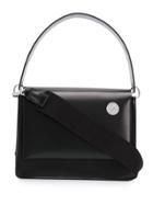 Kara Varnished Effect Tote - Black