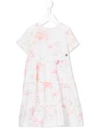 Roberto Cavalli Kids - Watercolour Print Smock Dress - Kids - Cotton/spandex/elastane - 12 Yrs, Girl's, Pink/purple
