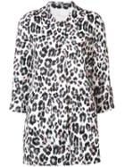 Joie Leopard Print Coat, Women's, Size: Xs, White, Cotton/linen/flax