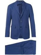 Tagliatore - Striped Two-button Suit - Men - Cupro/wool - 48, Blue, Cupro/wool
