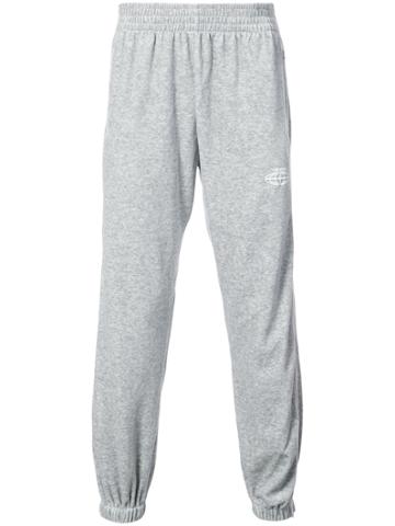 Visitor On Earth Relaxed Fit Logo Track Pants - Grey