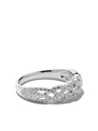 Wouters & Hendrix Gold 18kt White Gold Braided Diamond Ring