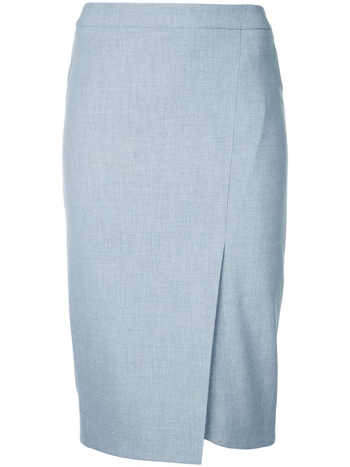 Estnation - Fitted Pencil Skirt - Women - Polyester - 36, Grey, Polyester