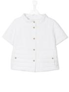 Herno Kids Padded Shortsleeved Jacket, Girl's, Size: 8 Yrs, White