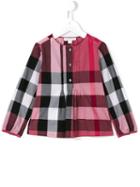 Burberry Kids House Check Shirt, Girl's, Size: 8 Yrs, Pink/purple