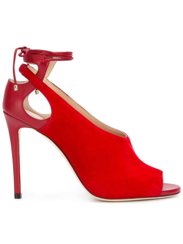 Jimmy Choo Macaw 100 Pumps - Red