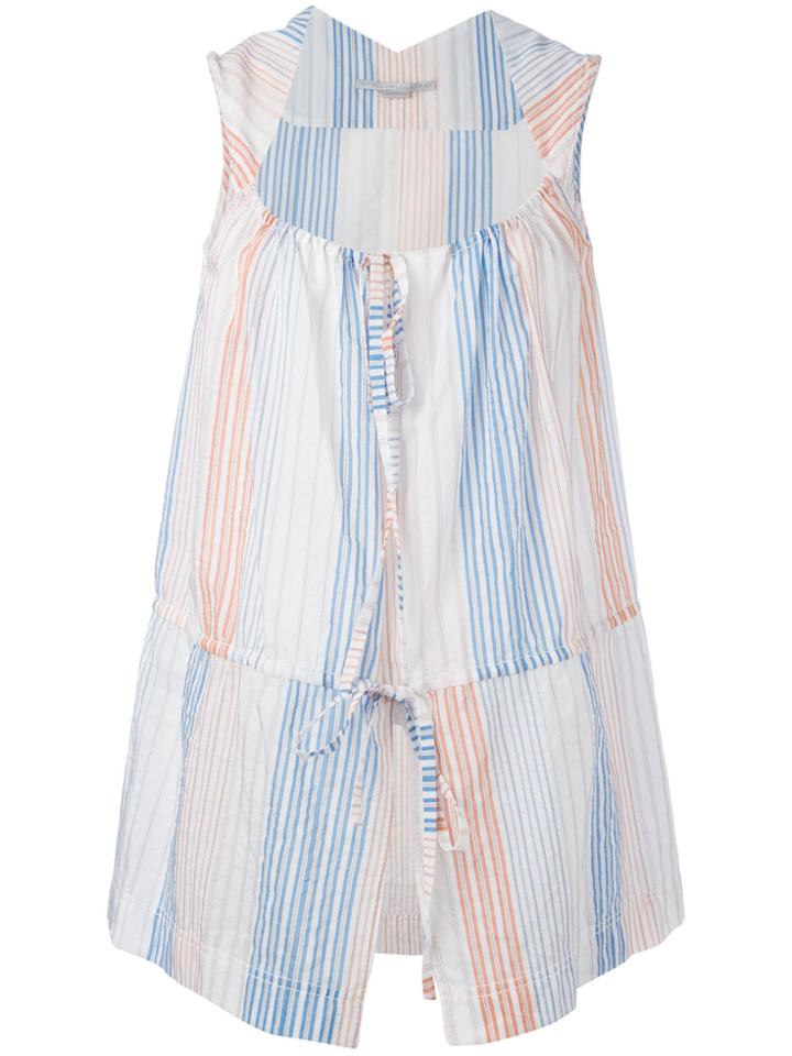 Stella Mccartney Stripe Tie-waist Blouse - White