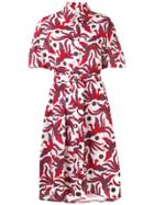 Kenzo Bird Print Dress - Red