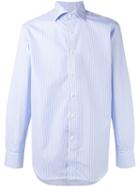 Canali - Striped Shirt - Men - Cotton - 43, Blue, Cotton