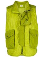 Cp Company Quilted Effect Vest - Green