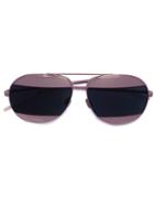 Dior Eyewear 'diorsplit 1' Navy Lens Sunglasses, Women's, Pink/purple, Acetate