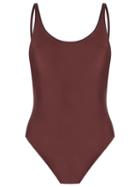 Haight Open Back Swimsuit, Women's, Size: Medium, Brown, Polyamide/spandex/elastane
