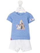 Lapin House Dog Print Short Set, Infant Boy's, Size: 6 Mth, Blue