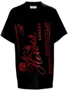 Raf Simons X Templa Graphic Print Knitted T-shirt - Black