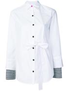 Eudon Choi Contrast-cuff Fitted Shirt - White