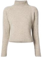 The Elder Statesman Highland Cropped Jumper - Nude & Neutrals