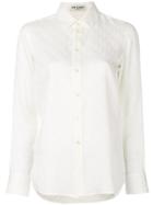 Saint Laurent Textured Monogram Shirt - White