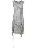 Rick Owens Drkshdw Wrap Detail Dress - Grey