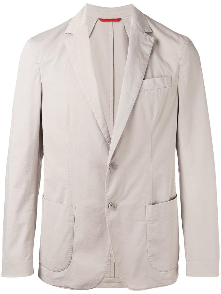 Fay Classic Blazer, Men's, Size: 52, Nude/neutrals, Cotton/spandex/elastane/viscose