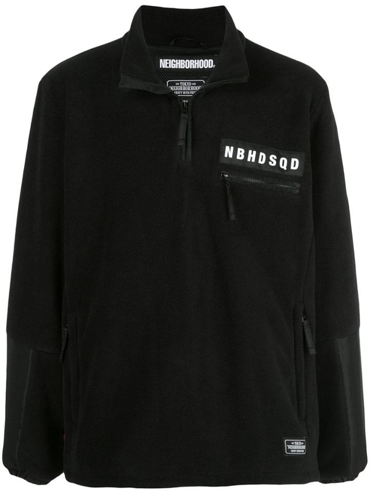 Neighborhood Overhead Fleece Jacket - Black