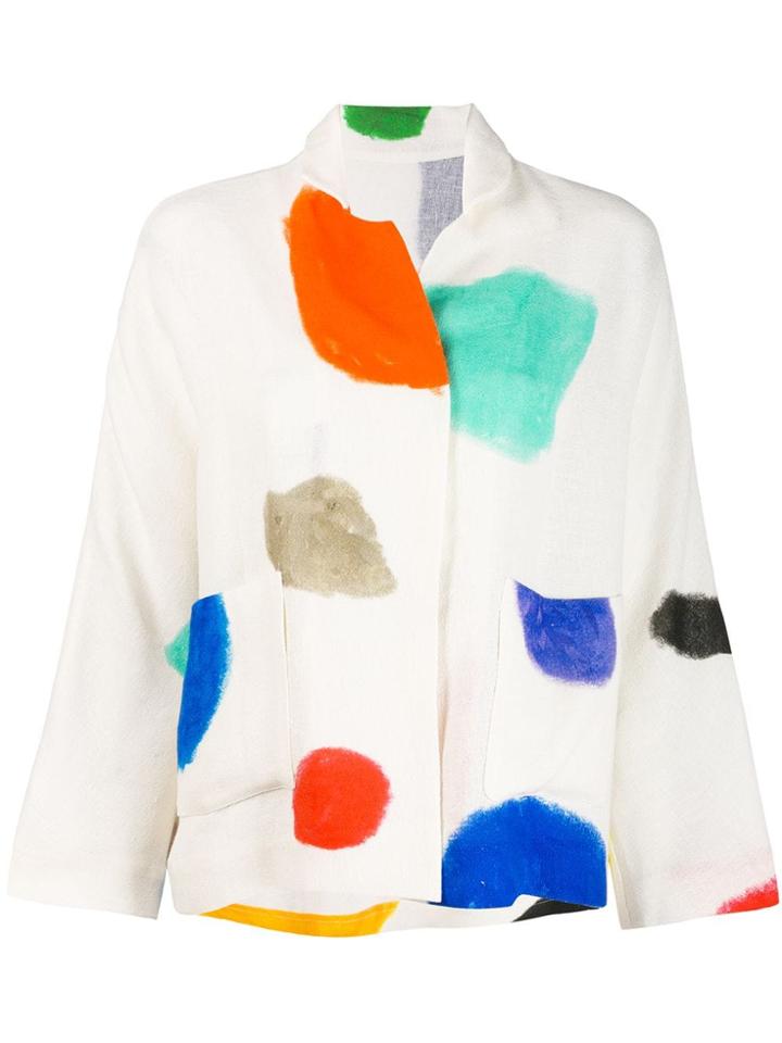 Daniela Gregis Printed Jacket - White
