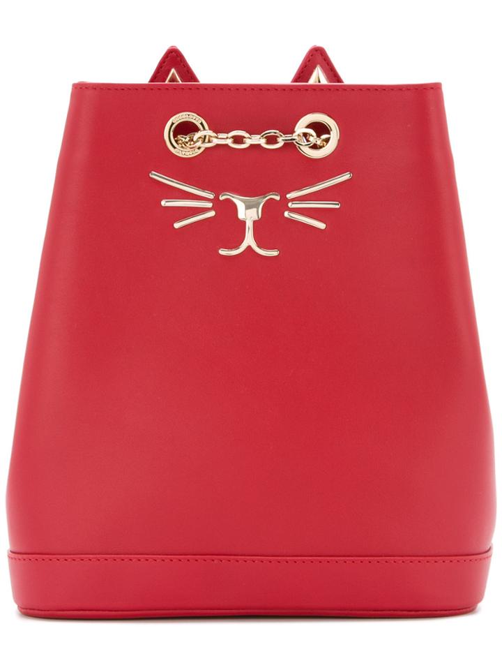 Charlotte Olympia Feline Backpack - Red
