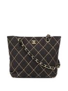 Chanel Pre-owned Wild-stitch Shoulder Bag - Black