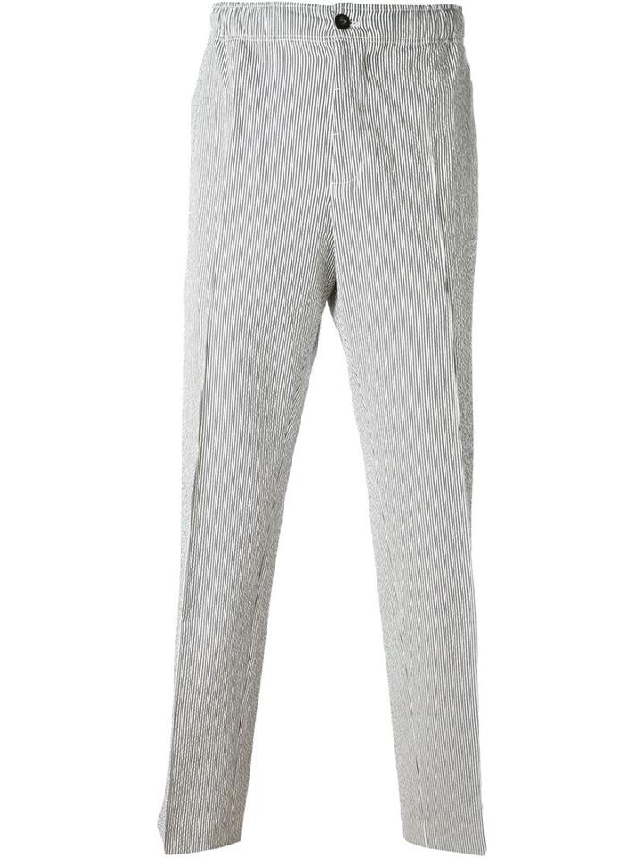 Maison Kitsuné Striped Casual Pants