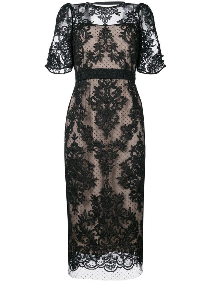 Nº21 Lace Overlay Open Back Dress - Neutrals