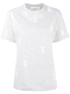Golden Goose Deluxe Brand Printed Letter T-shirt - Grey