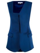 Gloria Coelho Asymmetric Vest - Blue