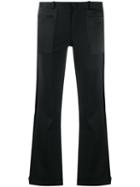 Each X Other Cropped Kick Flare Trousers - Black