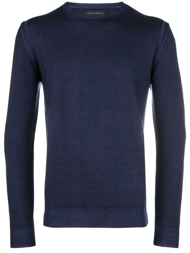 Frankie Morello Crew Neck Jumper - Blue