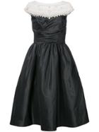 Marchesa Faux Pearl-embellished Dress - Black