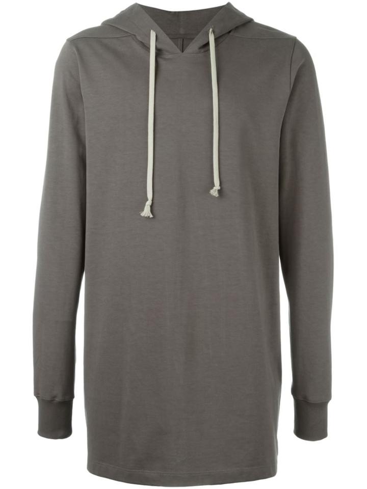 Rick Owens Oversized Hoodie, Men's, Size: Xl, Grey, Cotton