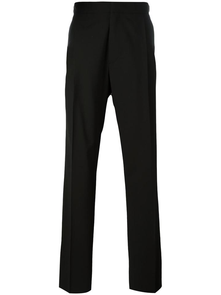 Lanvin Wide-leg Trousers, Men's, Size: 48, Black, Virgin Wool/spandex/elastane/cotton/viscose