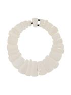Monies Stacked Necklace - White