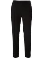 Haider Ackermann Slim-fit Track Pants, Women's, Size: 36, Black, Cotton/rayon/virgin Wool/spandex/elastane
