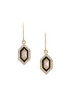 Azlee N/s Small Diamond Earrings - Yellow & Orange