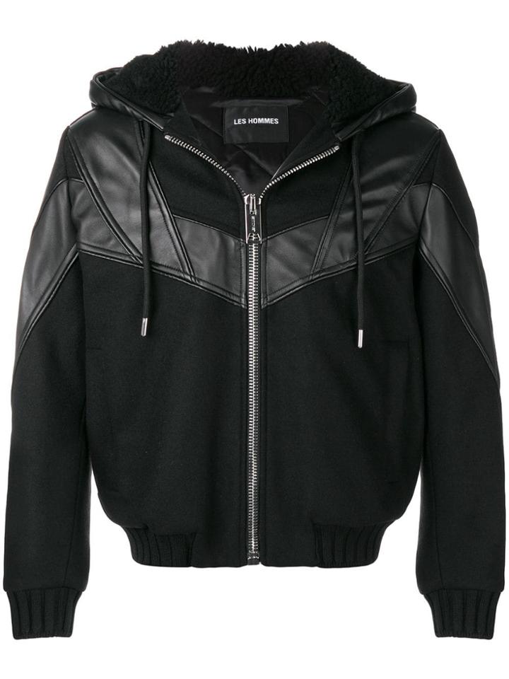 Les Hommes Les Hommes Lhf221alf200g 9000 - Black