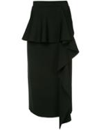 Stella Mccartney Ruffled Skirt - Black