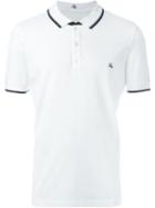 Fay Logo Polo Shirt, Men's, Size: Xxl, White, Cotton/spandex/elastane